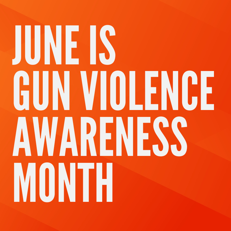 June is Gun Violence Awareness Month Banner Icon